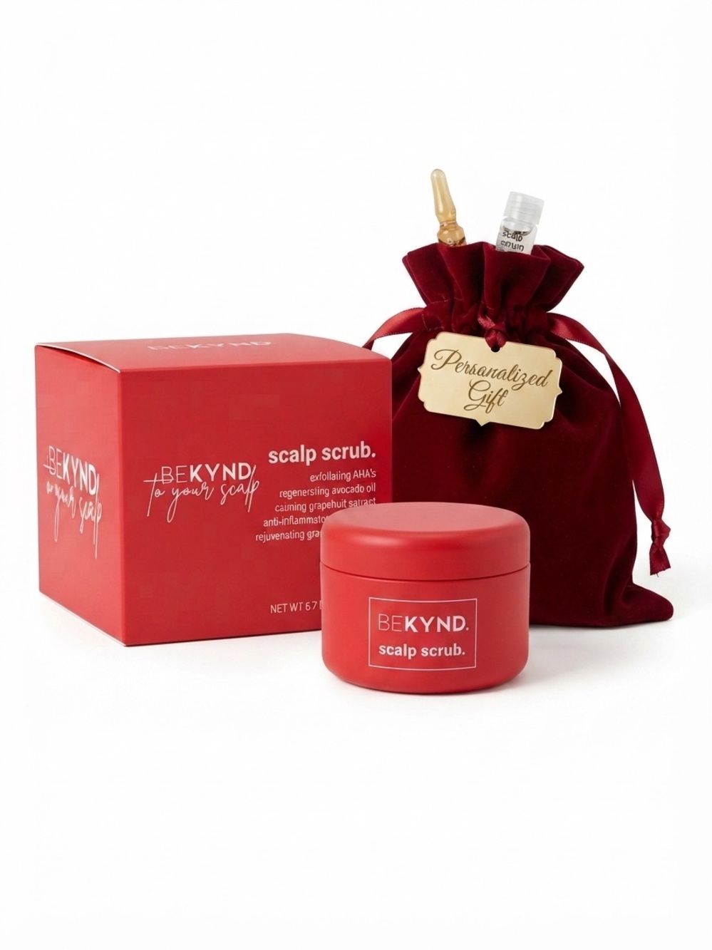BEKynd Revive *Restore Scalp Scrub Treatment 6.7oz & Beauty Gift Bag 🎁